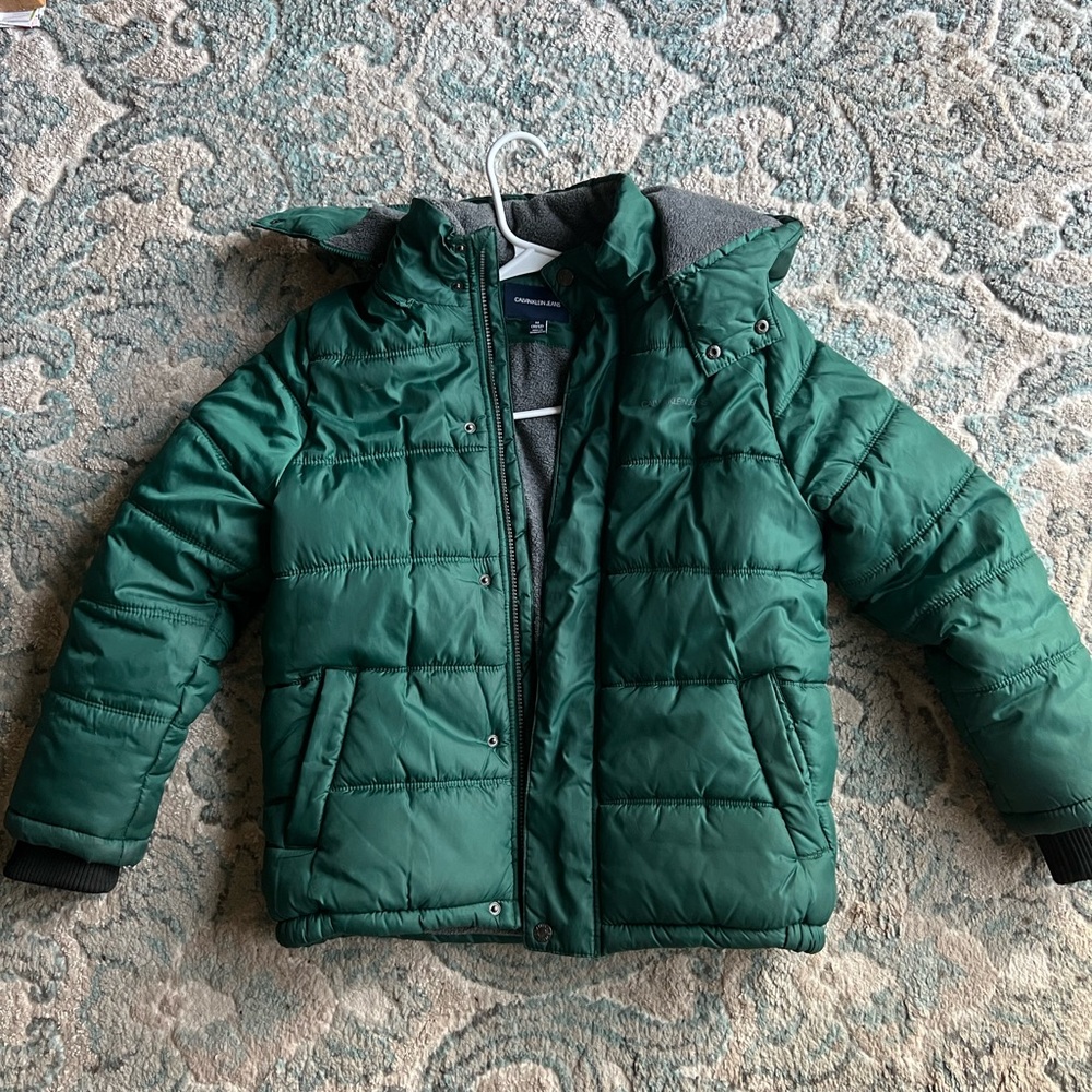 Calvin Klein Jeans Forest Green Kids Puffer Jacket